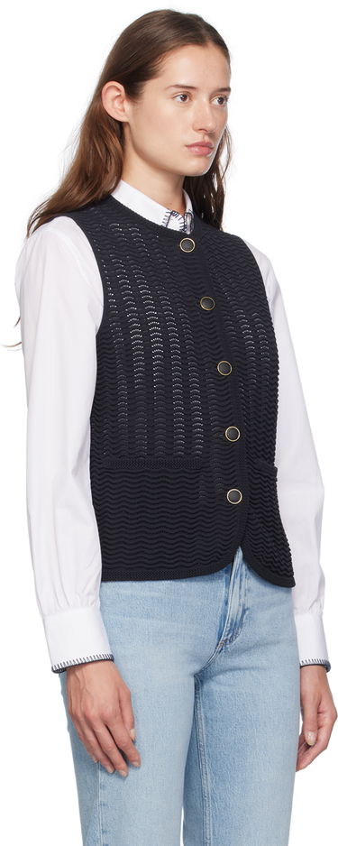 Жилет rag & bone rag & bone Elisa Knit Vest чорний | WAS24F071UG71, 1