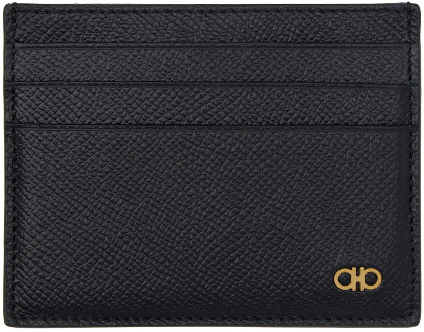 Гаманець FERRAGAMO Salvatore Ferragamo Gancini Card Holder чорний | 776843