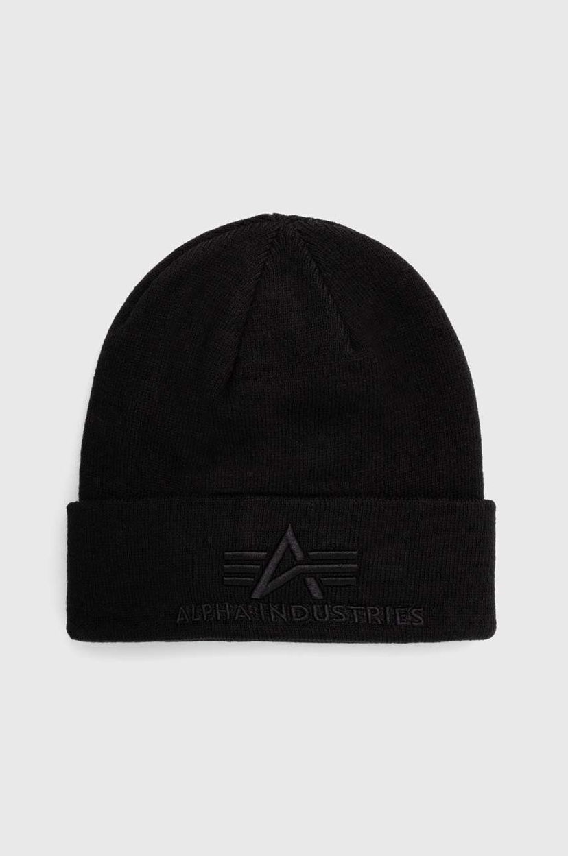 Шапка Alpha Industries Beanie чорний | 168910.03