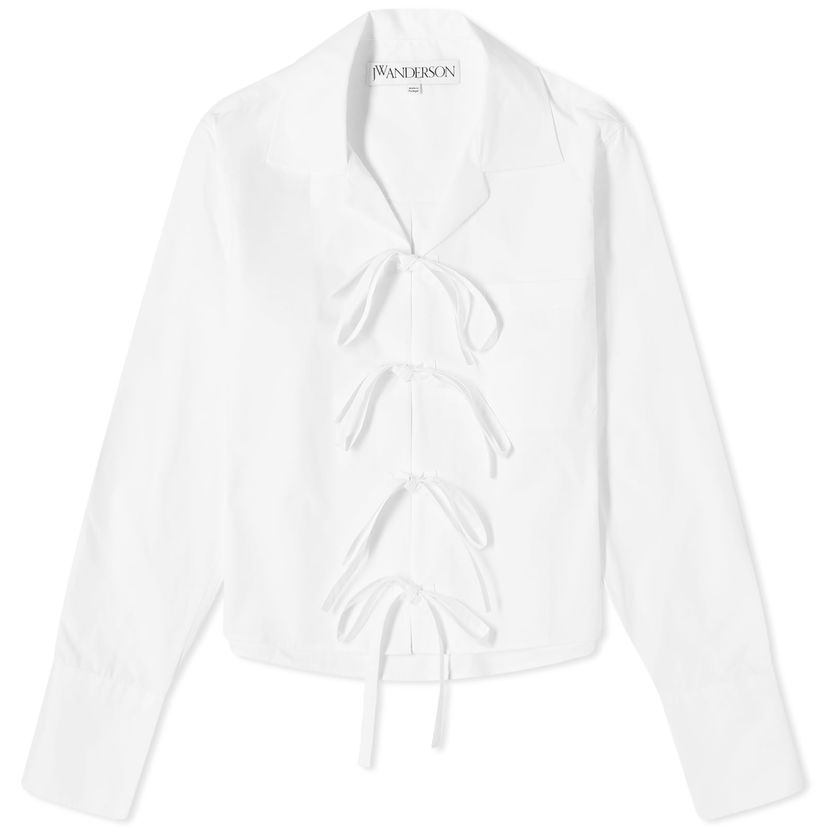 Сорочка JW Anderson Bow Tie Cropped Shirt білий | SH0312-PG1090-001