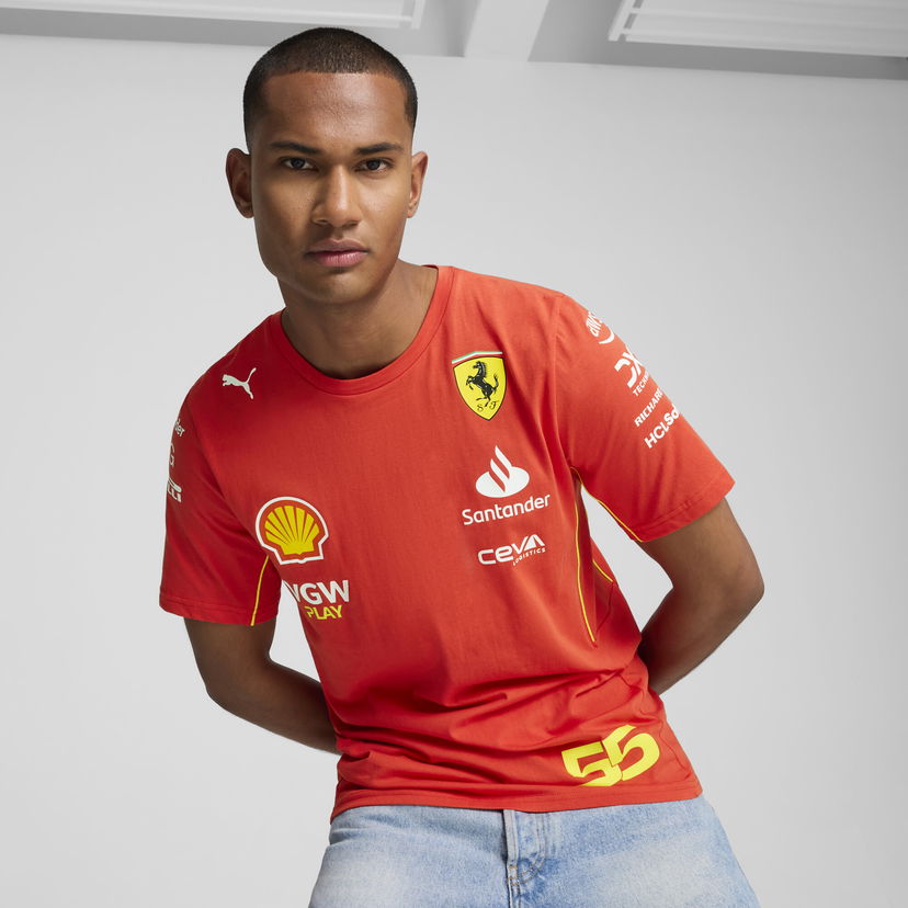Футболка Puma Scuderia Ferrari Sainz T-Shirt Червоний | 763604_01