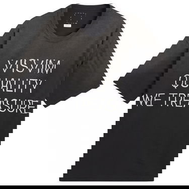 Футболка visvim Jumbo Distressed 'Quality We Treasure' Print T-Shirt чорний | 0125205010016-BLK, 1