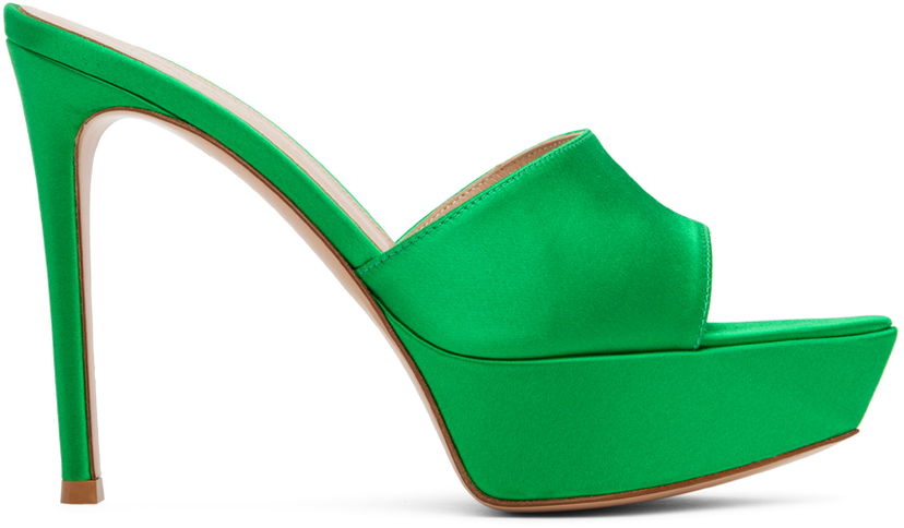Аксесуари Gianvito Rossi Gianvito Rossi Platform Heeled Sandals Зелений | G16530.85RIC.RAS