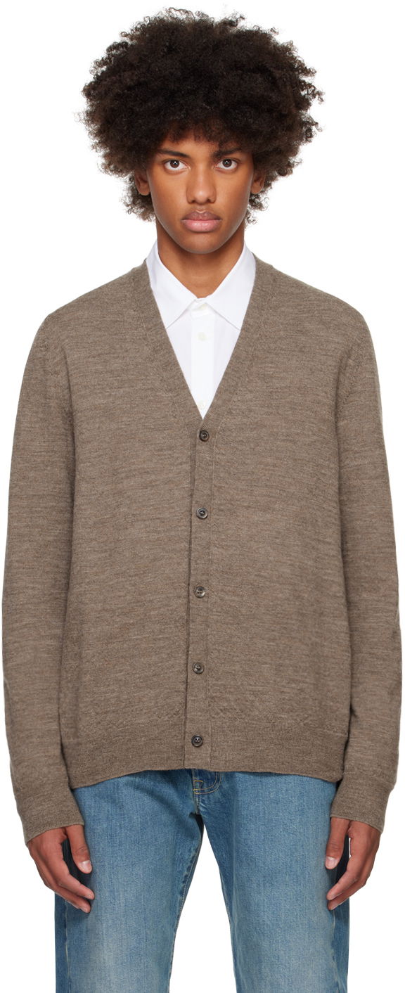 Cветр Maison Margiela Elbow Patch Cardigan Коричневий | S50HP0012 M13062