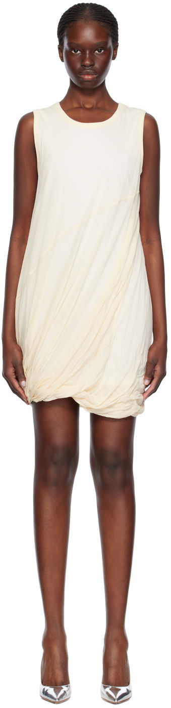 плаття Helmut Lang Helmut Lang Bubble Minidress бежевий | O02HW601