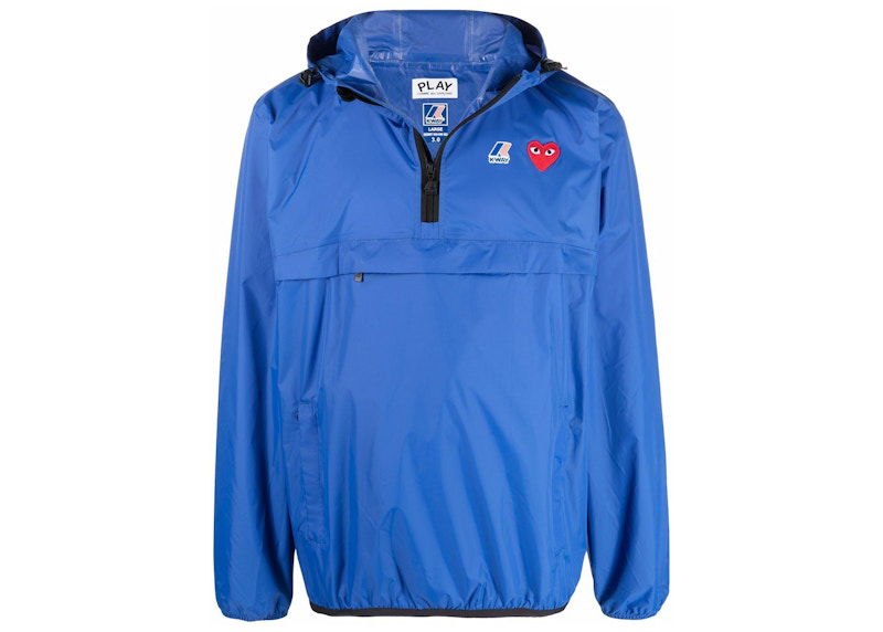 Вітровка Comme des Garçons Play Full Zip Packable Jacket Синій | azj502051