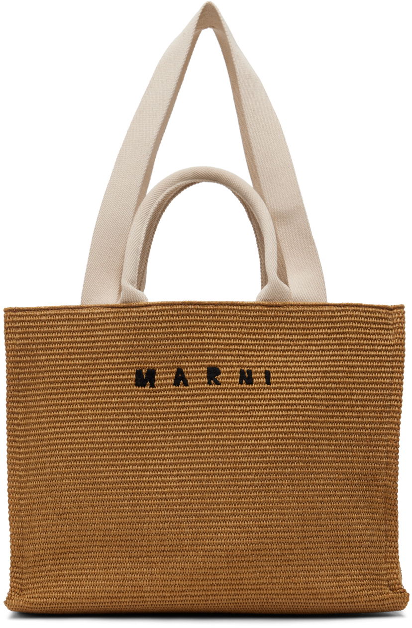 сумка-тоут Marni East-West Tote Bag Коричневий | SHMQ0034U1 P3860