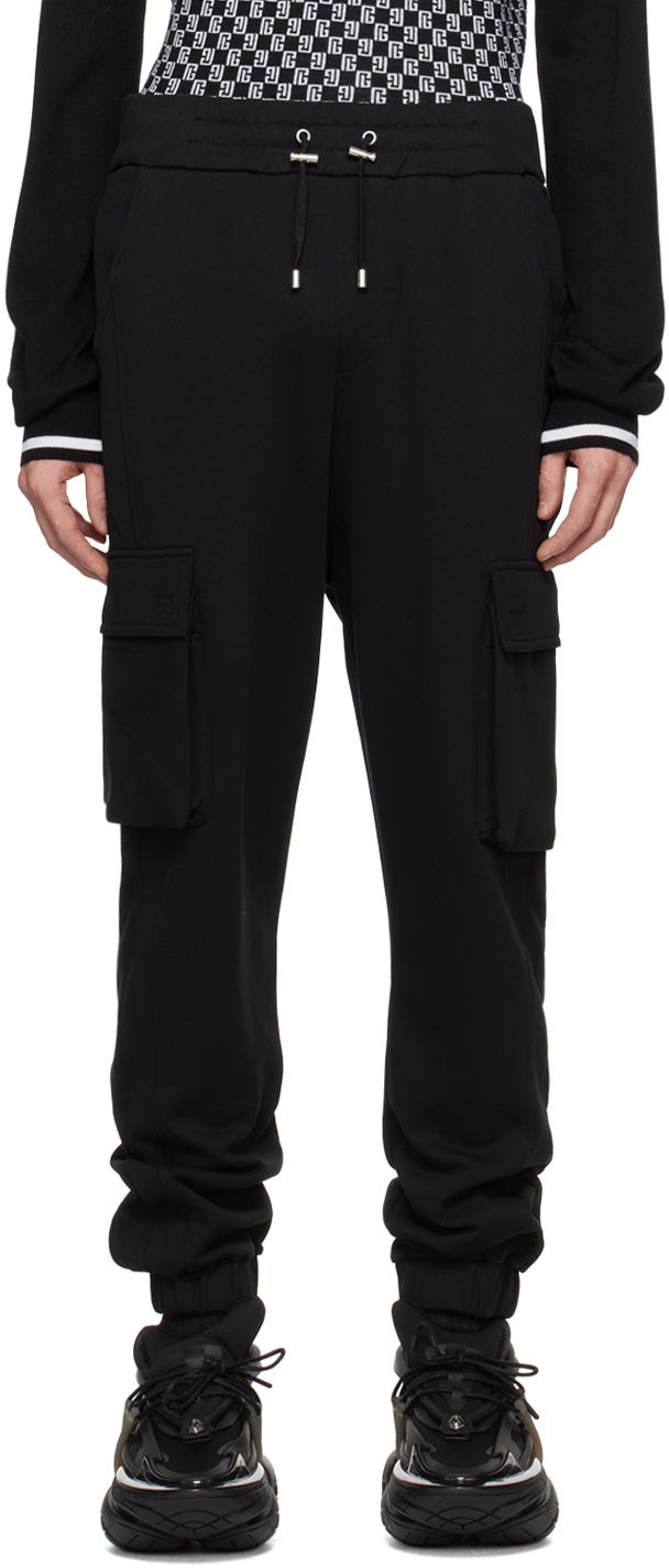 Штани карго Balmain Drawstring Cargo Pants чорний | CH1OB295BC64