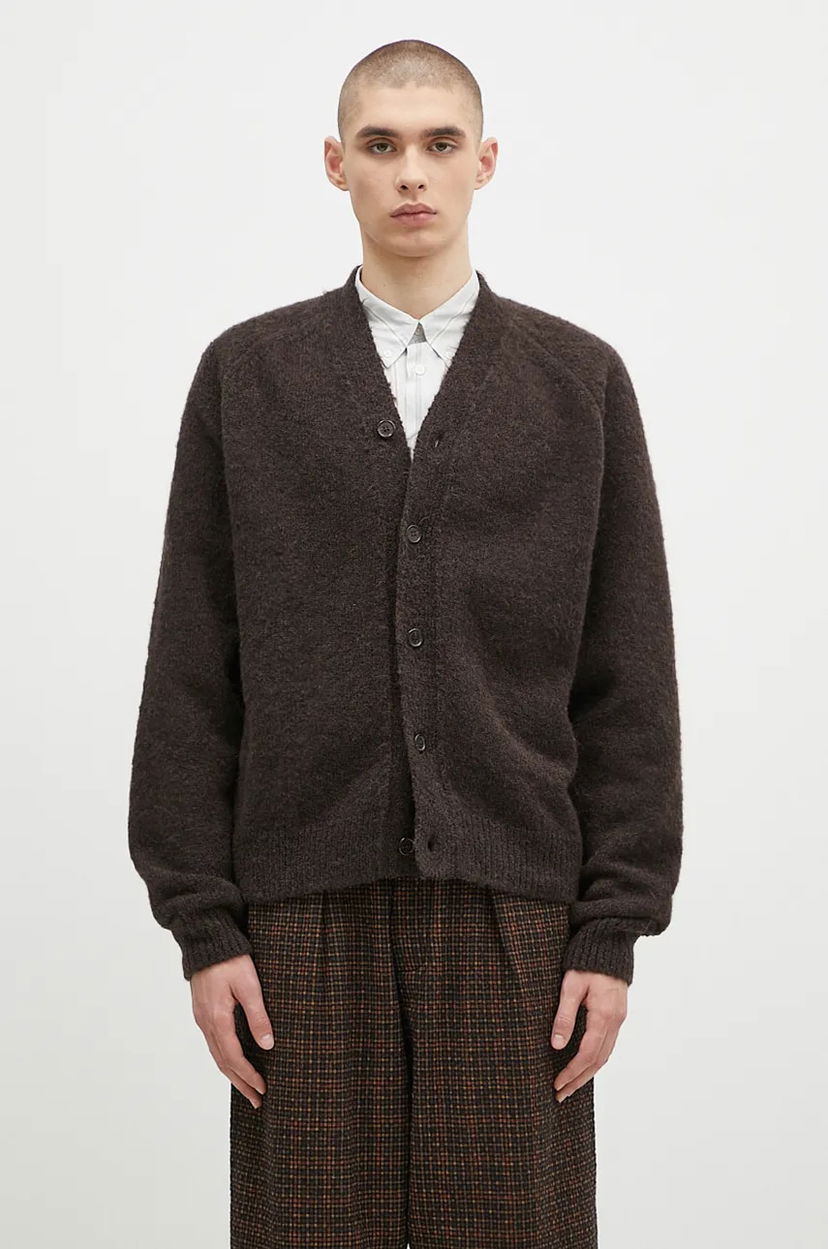 Cветр Universal Works Universal Works Cardigan Коричневий | 31458.BROWN