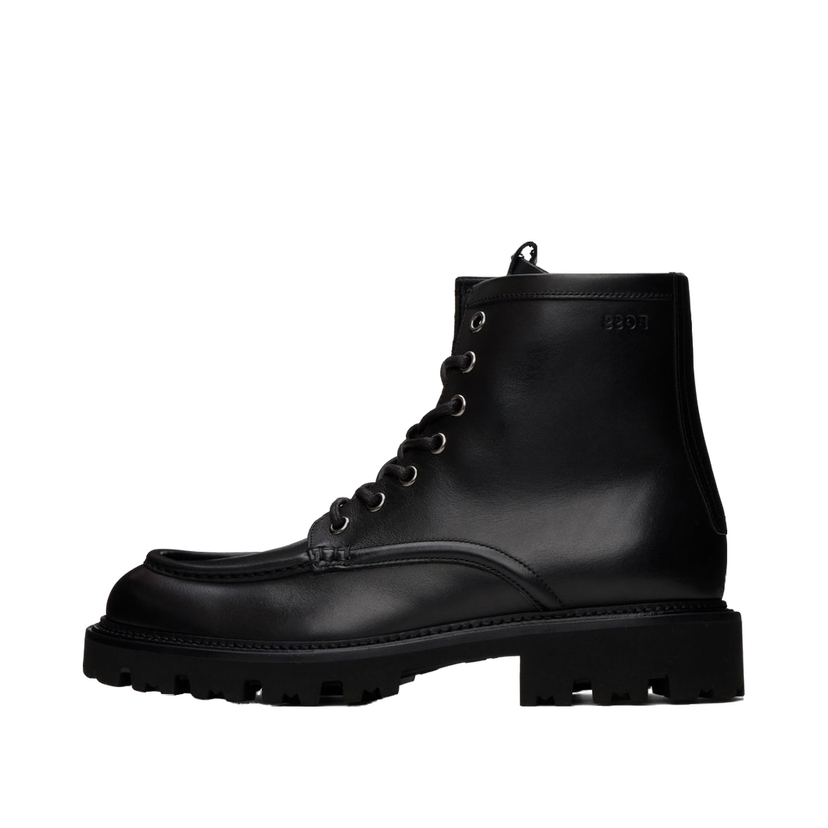 Кросівки та взуття BOSS Leather Boots чорний | 50529268