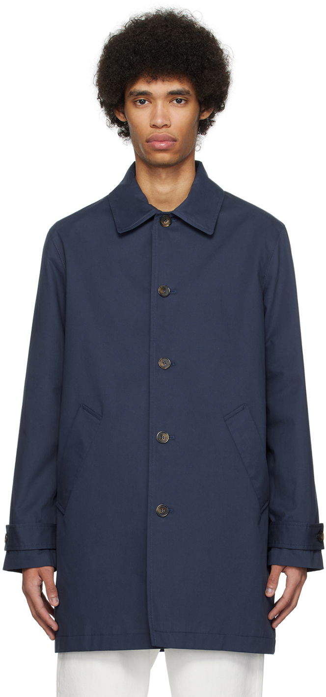 Пальто A.P.C. Victor Coat темно-синій | COGXS-H01420