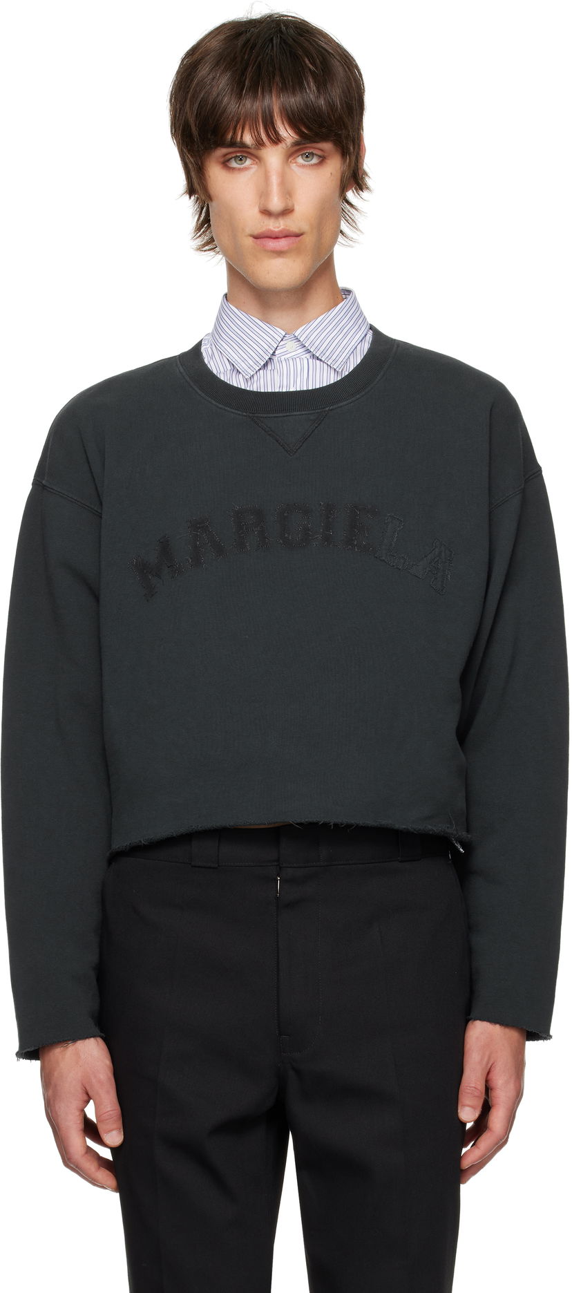 Світшоти Maison Margiela Firm Sweatshirt чорний | S51GU0134 S25570