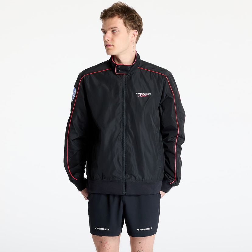 Куртка бомбер Under Armour Project Rock Warmup Jacket чорний | 1389931-001