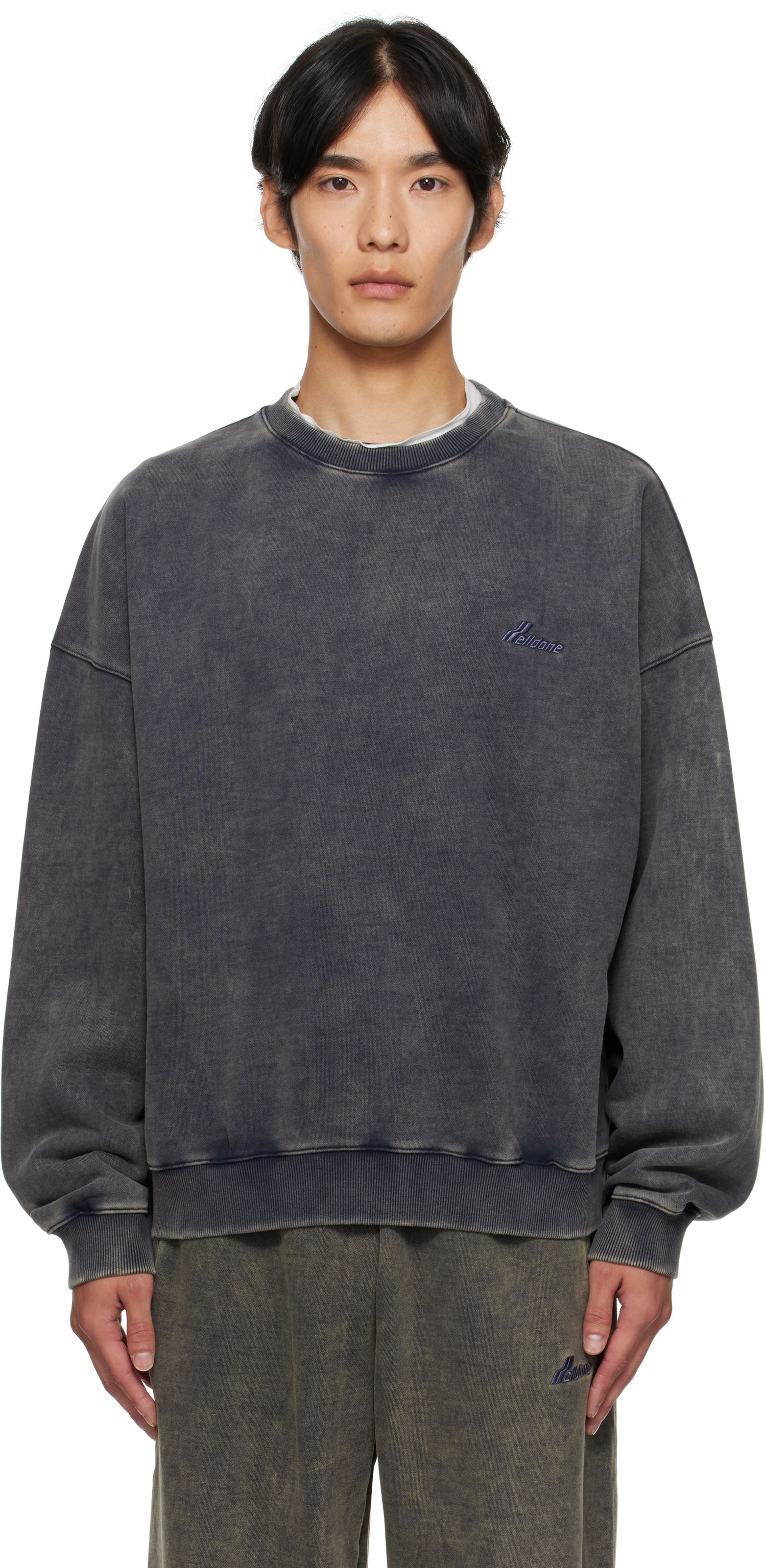 Світшоти We11done We11done Bleached Sweatshirt Сірий | WD-TS2-25-785-U-DN, 0