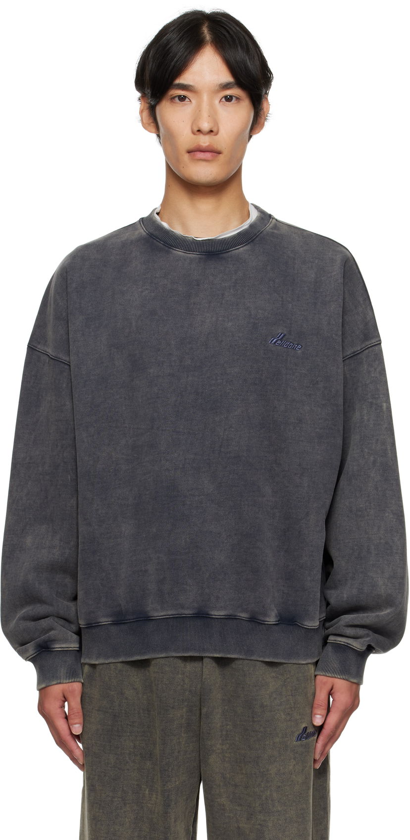Світшоти We11done We11done Bleached Sweatshirt Сірий | WD-TS2-25-785-U-DN