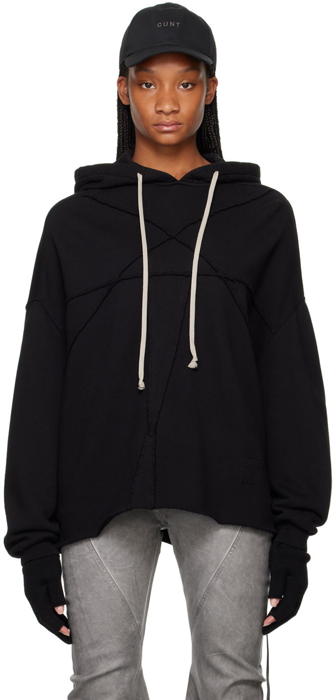 Світшоти Rick Owens Crater Hoodie чорний | DS02D2221 FET1