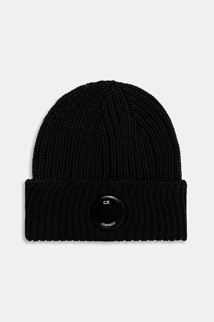 Шапка C.P. Company C.P. Company Wool Beanie чорний | RFCMAC739A005509A