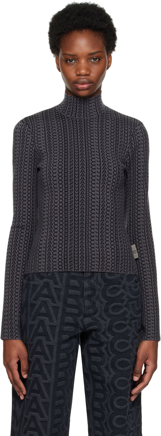 Cветр Marc Jacobs Marc Jacobs 'The Monogram' Turtleneck Top Сірий | N611J01RE22