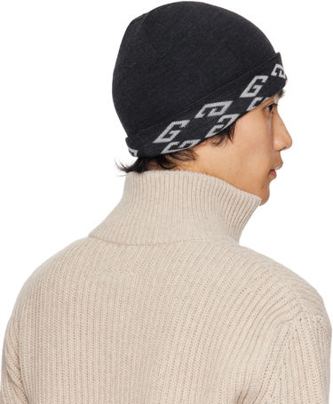 Шапка Givenchy Givenchy 1972 Monogram Reversible Beanie чорний | 710003975001-U7930, 2
