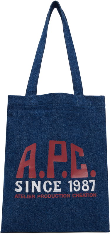 сумка-тоут A.P.C. A.P.C. Lou Carpenter Denim Tote Bag Синій | COHTD-M61990, 0
