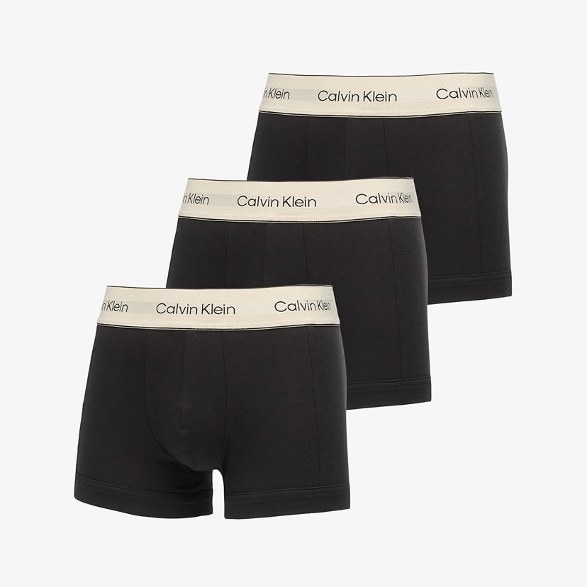 Шкарпетки CALVIN KLEIN Heritage Cotton Stretch Trunk 3-Pack чорний | LV00NB4446 UB1
