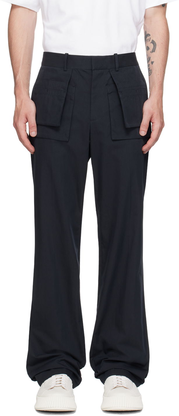 Штани карго Helmut Lang Helmut Lang Utility Car Trousers темно-синій | O04HM213