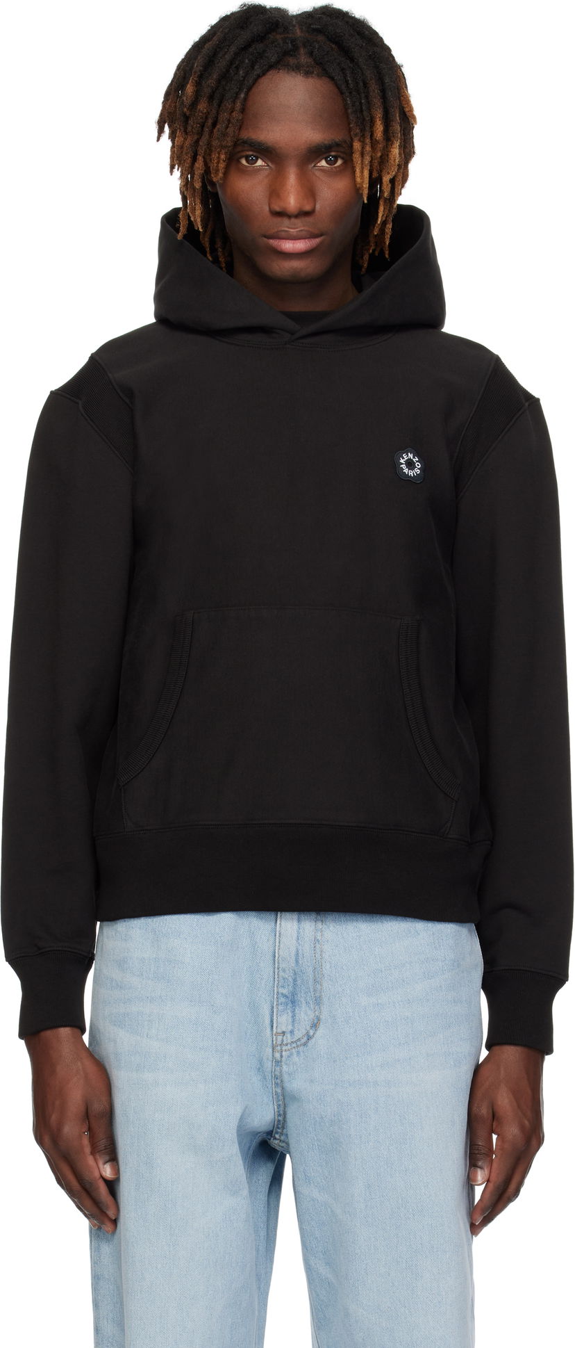 Світшоти KENZO Kenzo Paris 'Boke Flower 2.0' Embroidered Hoodie чорний | FF55SW2554MC