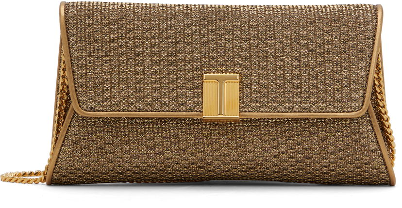 Сумочка Tom Ford Tom Ford Nobile Textured Fabric Clutch Металік | L1736-TSY048X