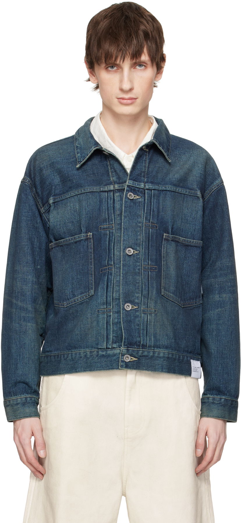 Куртка Neighborhood Neighborhood Washed Type-2 Denim Jacket Синій | 251XBNH-JKM02