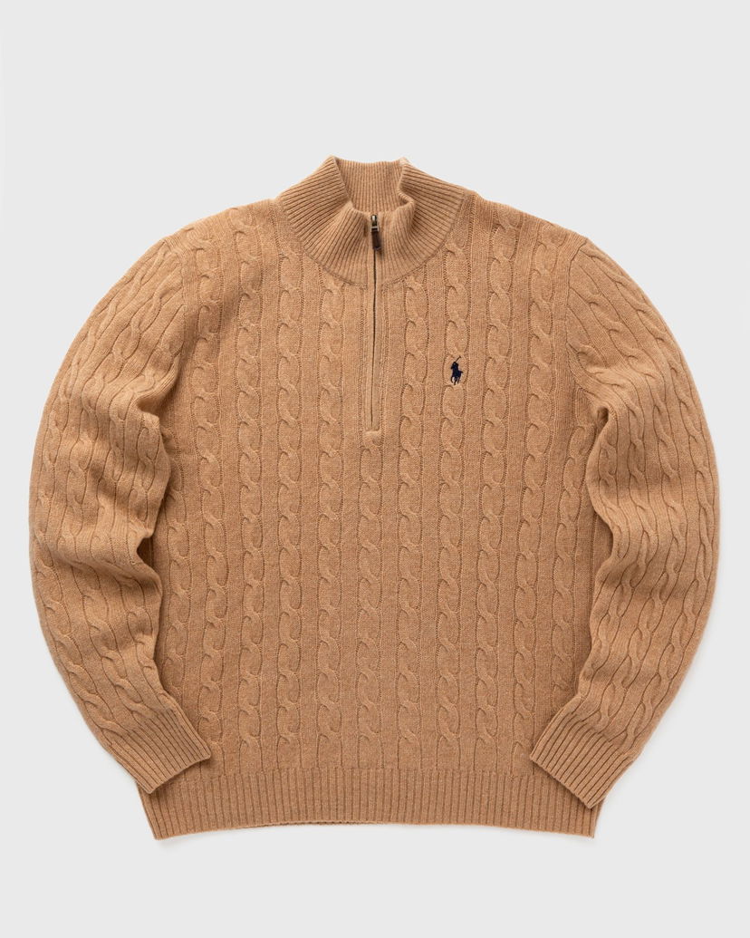 Cветр Polo by Ralph Lauren LSCABLEHZPP-LONG SLEEVE-PULLOVER Zippers & Cardigans Коричневий | 710876766006