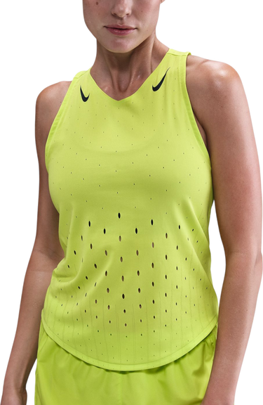 Безрукавка Nike AeroSwift Perforated Running Tank Top Жовтий | fn2504-389, 0
