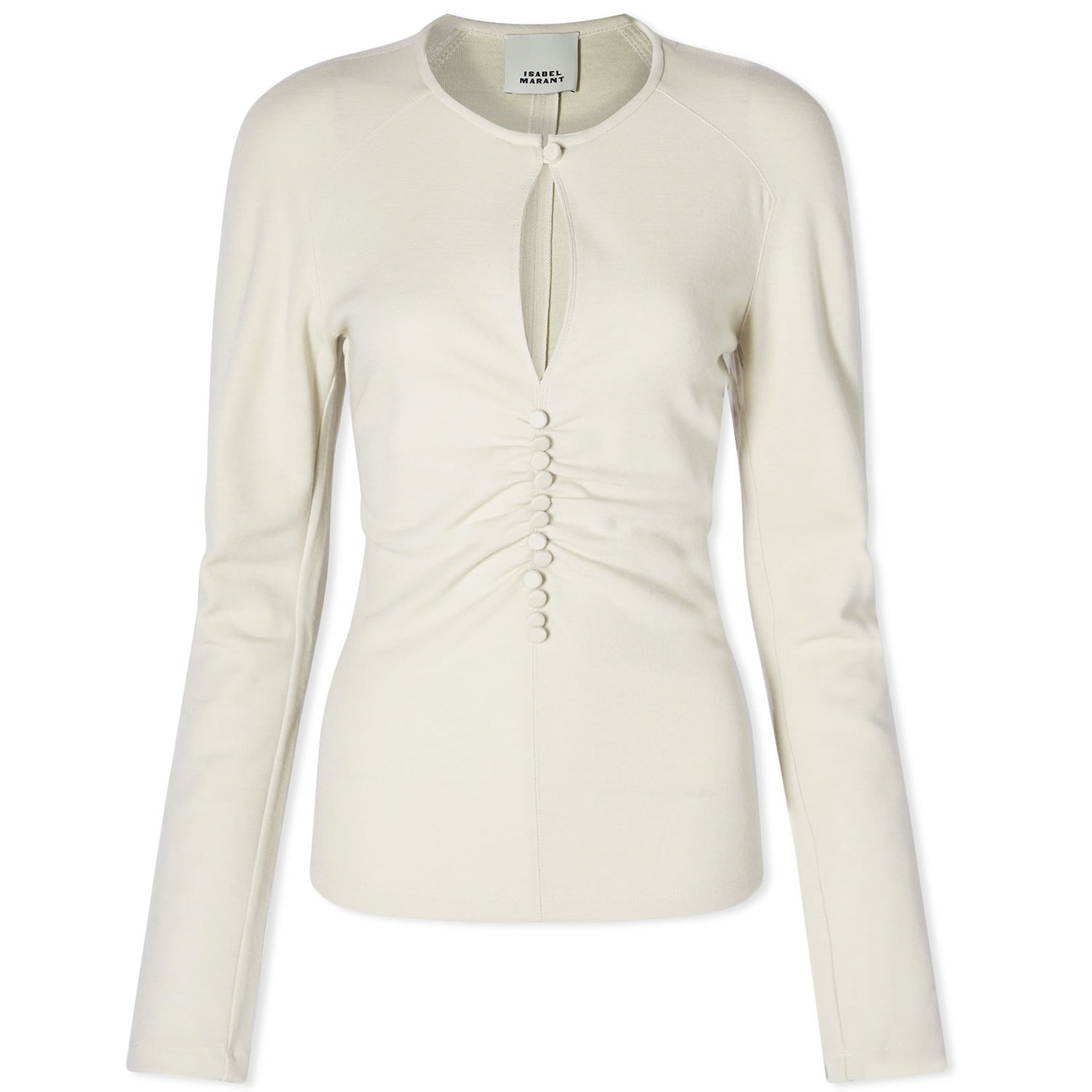 Футболка ISABEL MARANT Isabel Marant Dorine Long Sleeve Top бежевий | HT0281FA-A4K22I-90BE, 0