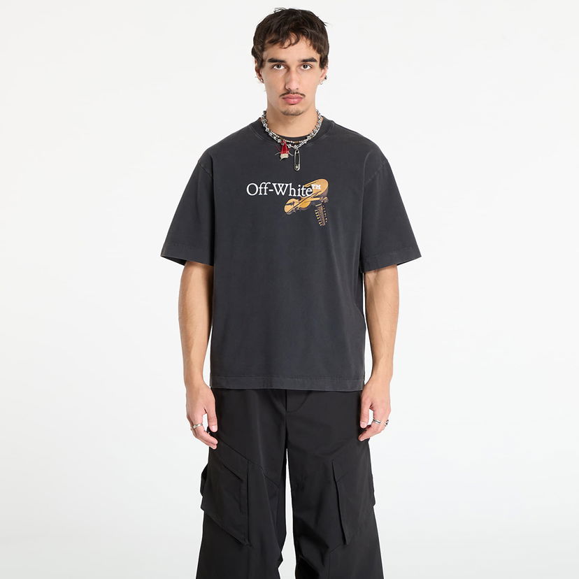 Футболка Off-White Off-White Cupid Arrow Skate Short Sleeve T-Shirt чорний | OMAA120F25JER00V1301