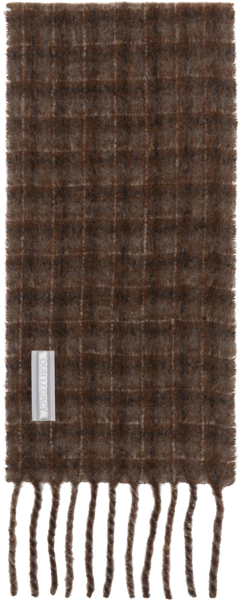 Шарф OUR LEGACY Our Legacy Estate Checked Scarf Коричневий | A4258EBF