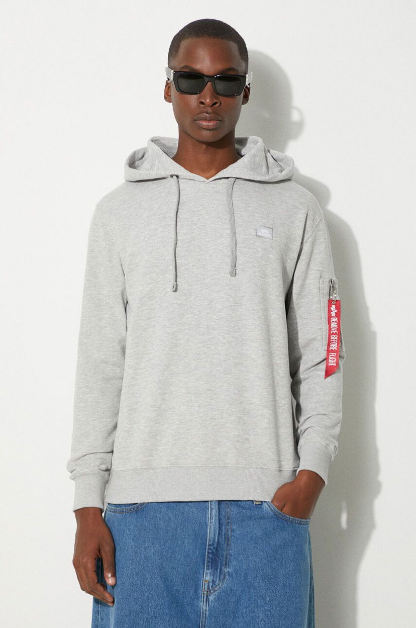 Світшоти Alpha Industries Hoodie with Hood Сірий | 158321.17