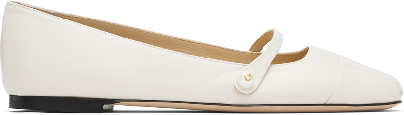 Кросівки та взуття Jimmy Choo Jimmy Choo Elisa Ballerina Flats білий | ELISA FLAT