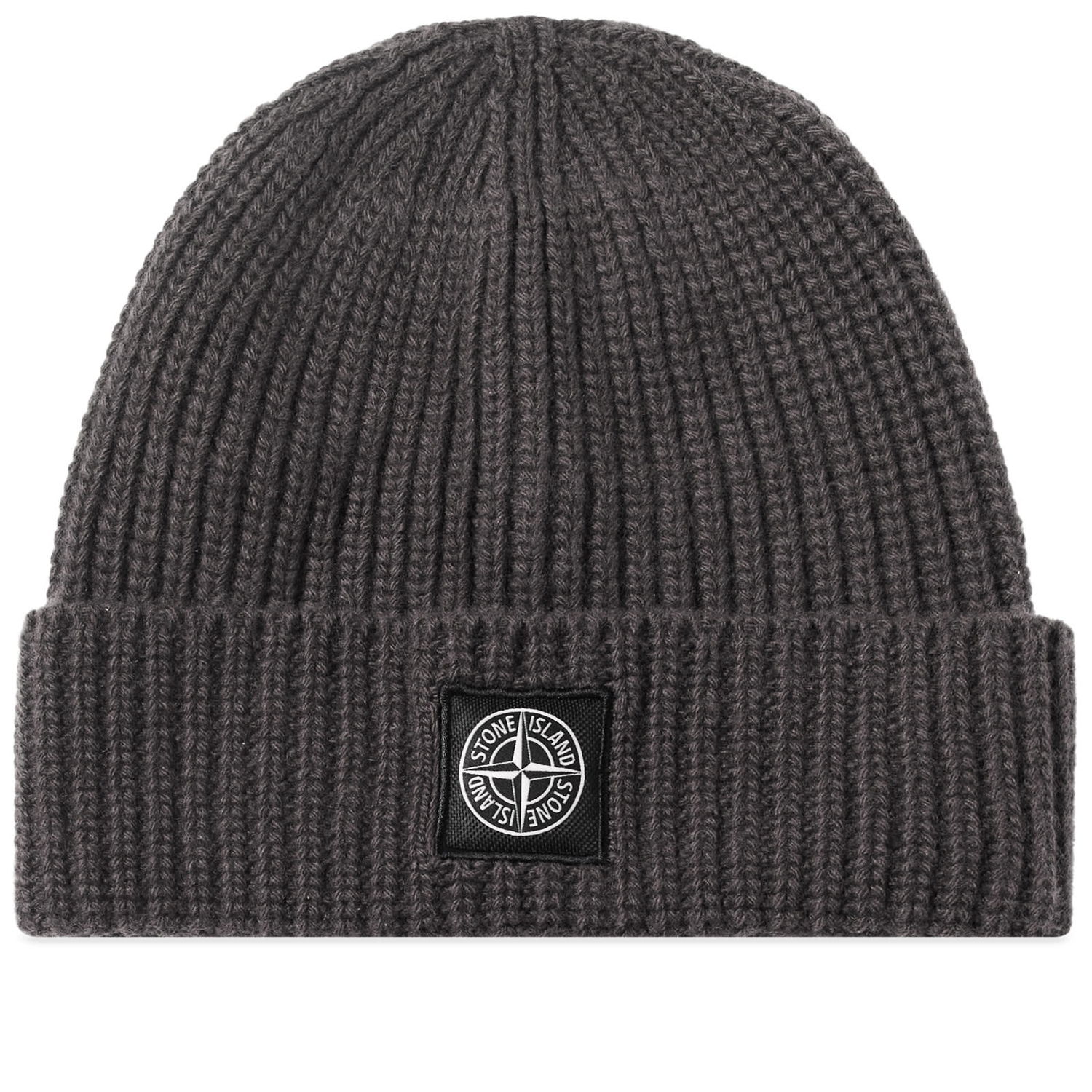Шапка Stone Island Wool Patch Beanie Сірий | 7915N10-V0M67, 0