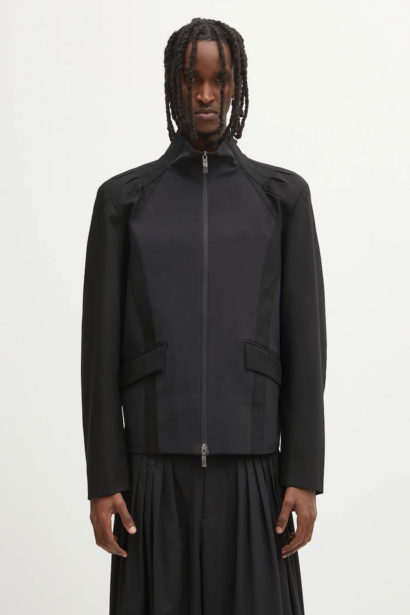 Куртка ADER ERROR Structured High-Neck Cropped Jacket чорний | BO01FWJK0402BK