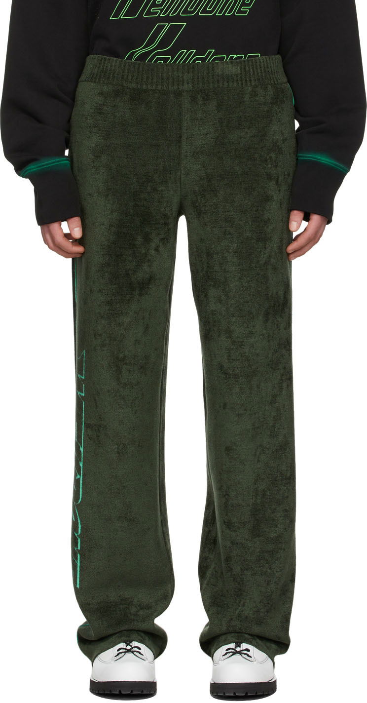 Спортивні штани We11done Viscose Lounge Pants Зелений | WD-KP1-22-626-U-KK
