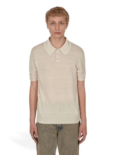 Сорочка поло Maison Margiela Linen Polo Shirt бежевий | S50GL0040S17990 102F