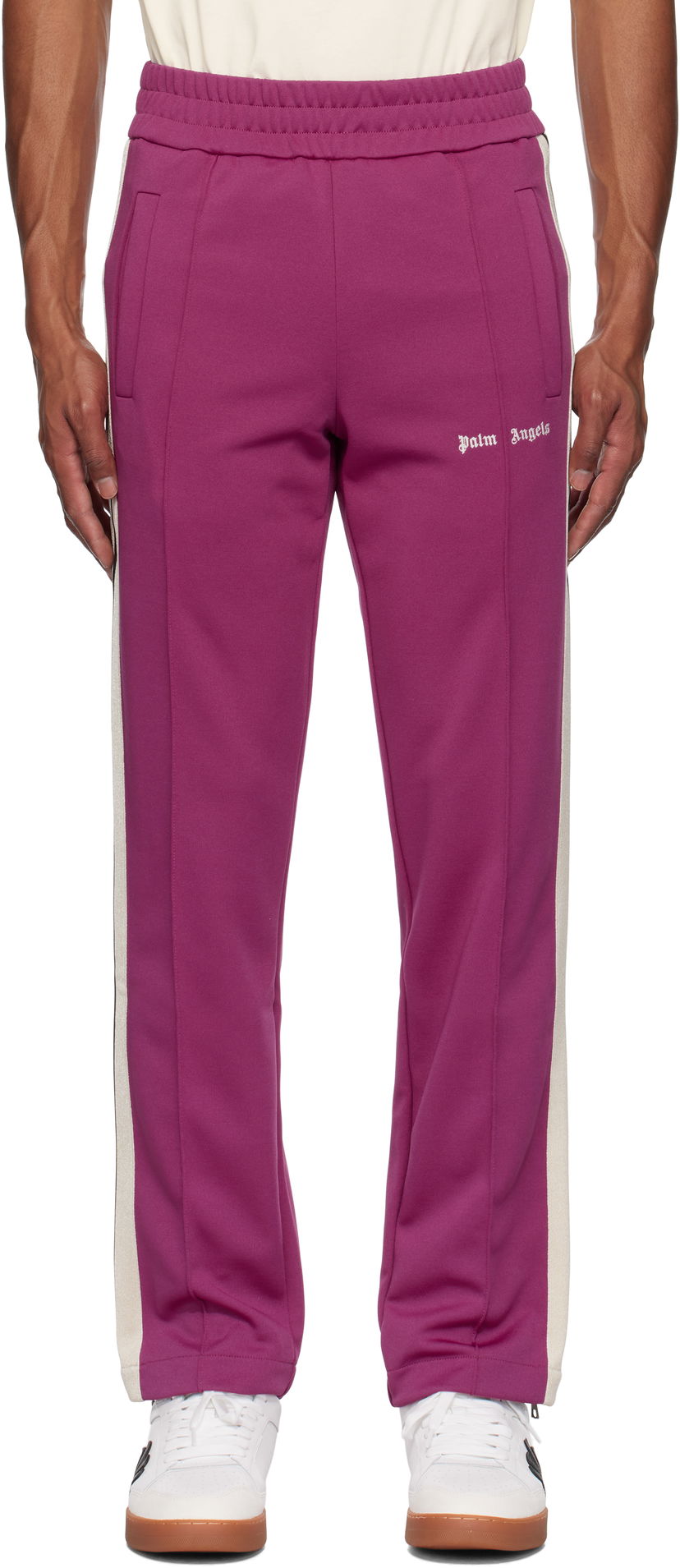 Спортивні штани Palm Angels Classic Logo Track Pants Фіолетовий | PMCJ020F24FAB0033703