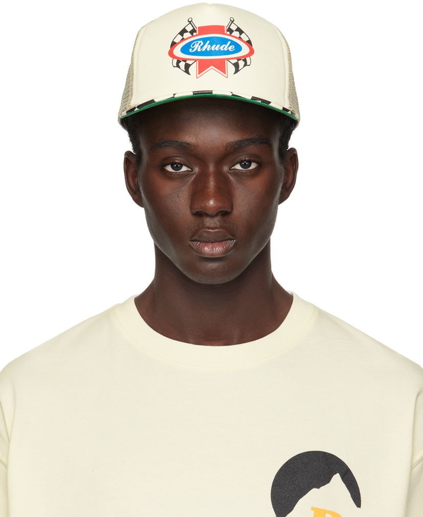 Кепка Rhude Chevron Rally Cap "Off-White" бежевий | RHPS24HA01608019