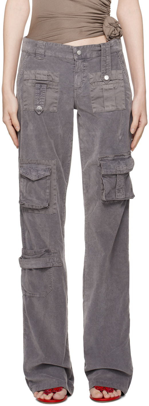 Штани карго Blumarine Cargo Pocket Trousers Сірий | A322P101A