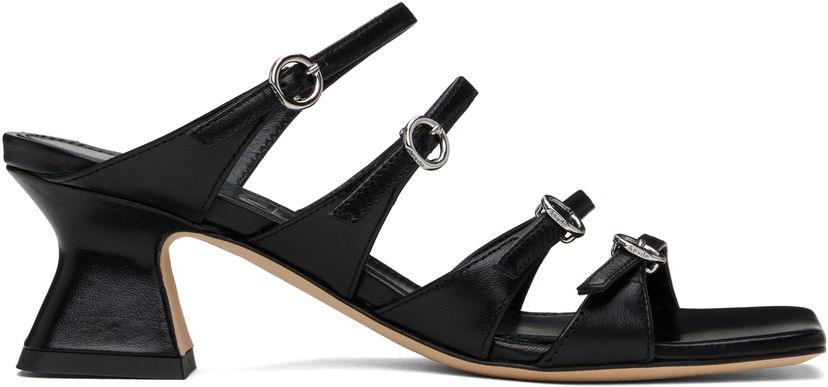 плаття Aeyde Aeyde Eanna Nappa Leather Heeled Sandals чорний | A11-HS-ARCS55TB151-SS25-800-007