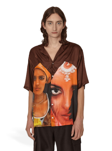 Сорочка Ahluwalia Lateo Shirt Коричневий | M-AHLU-TO010-AW22-FA40 WP