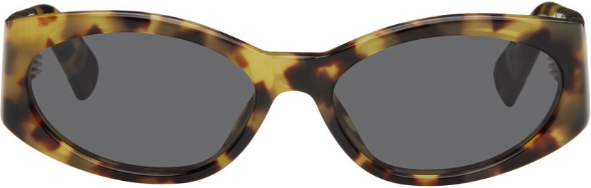Сонцезахисні окуляри Jacquemus Tortoiseshell 'Ovalo' Sunglasses Коричневий | JAC4C9SUN