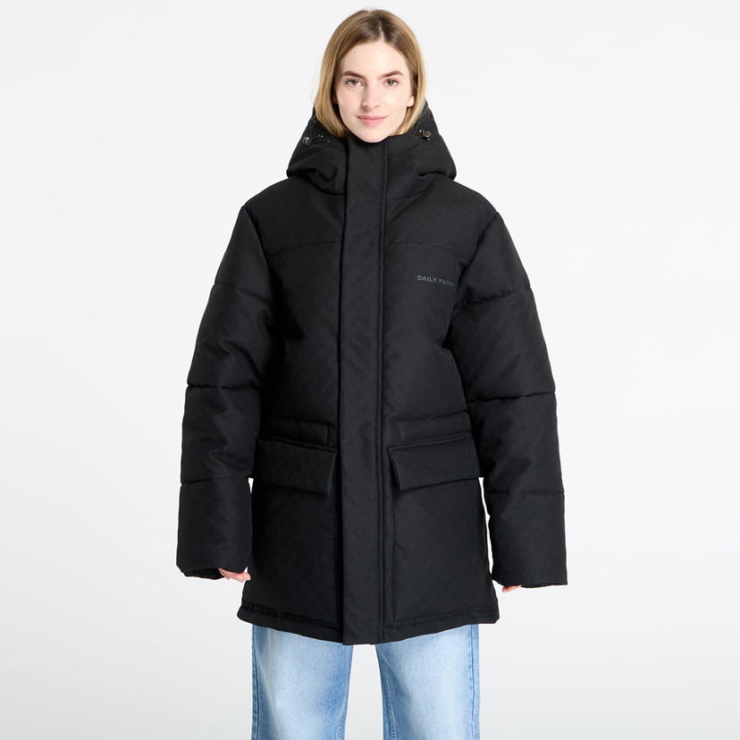 Пуховик DAILY PAPER Daily Paper Oba Monogram Puffer Jacket чорний | 2521155