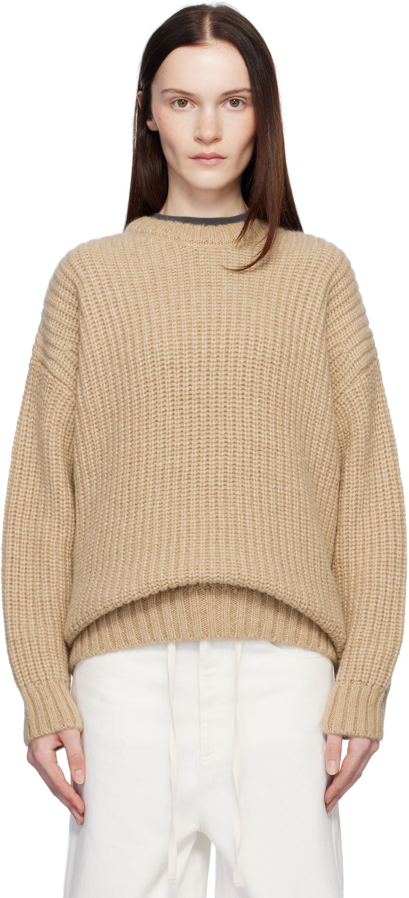 Cветр Anine Bing ANINE BING Sydney Knit Sweater бежевий | A-09-0277-220