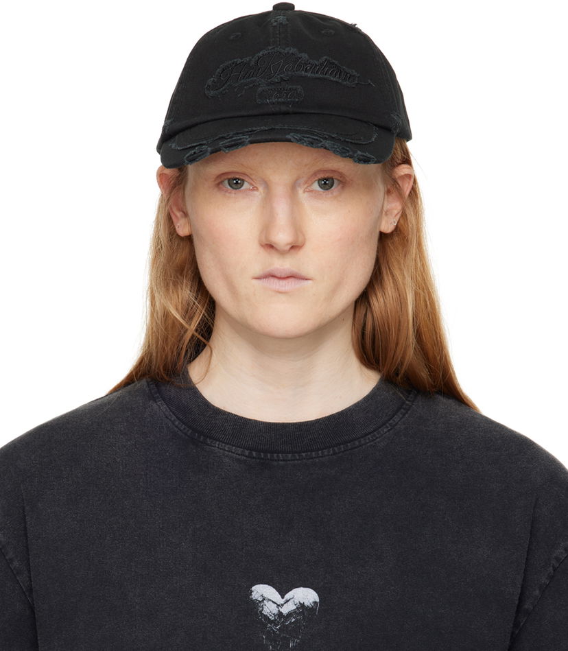 Кепка Han Kjøbenhavn Han Kjobenhavn Distressed Ripped Cap чорний | A-133000
