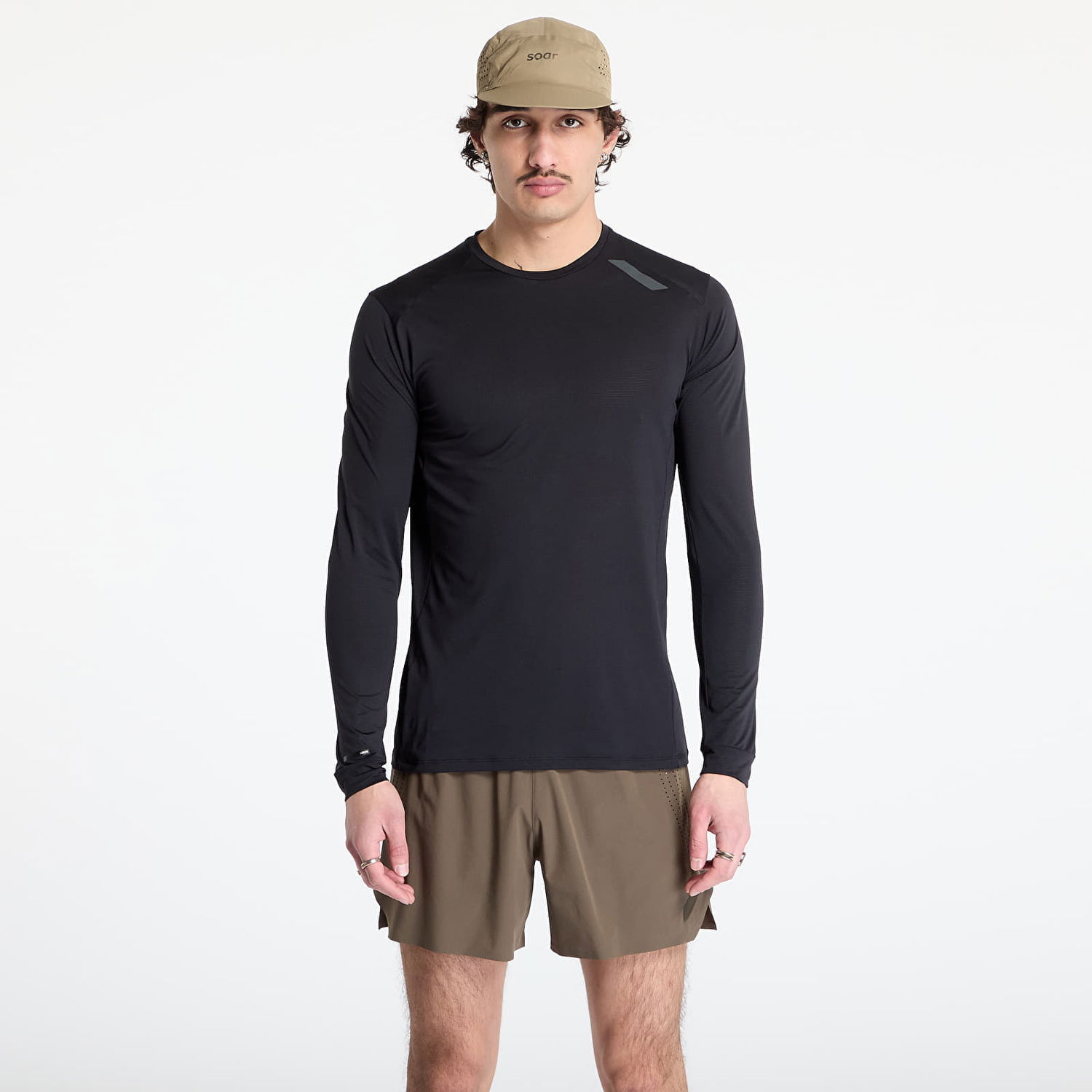 Футболка Soar Running SOAR Running Tech Long Sleeve Tee чорний | SS25-SLS4M-BLK, 0